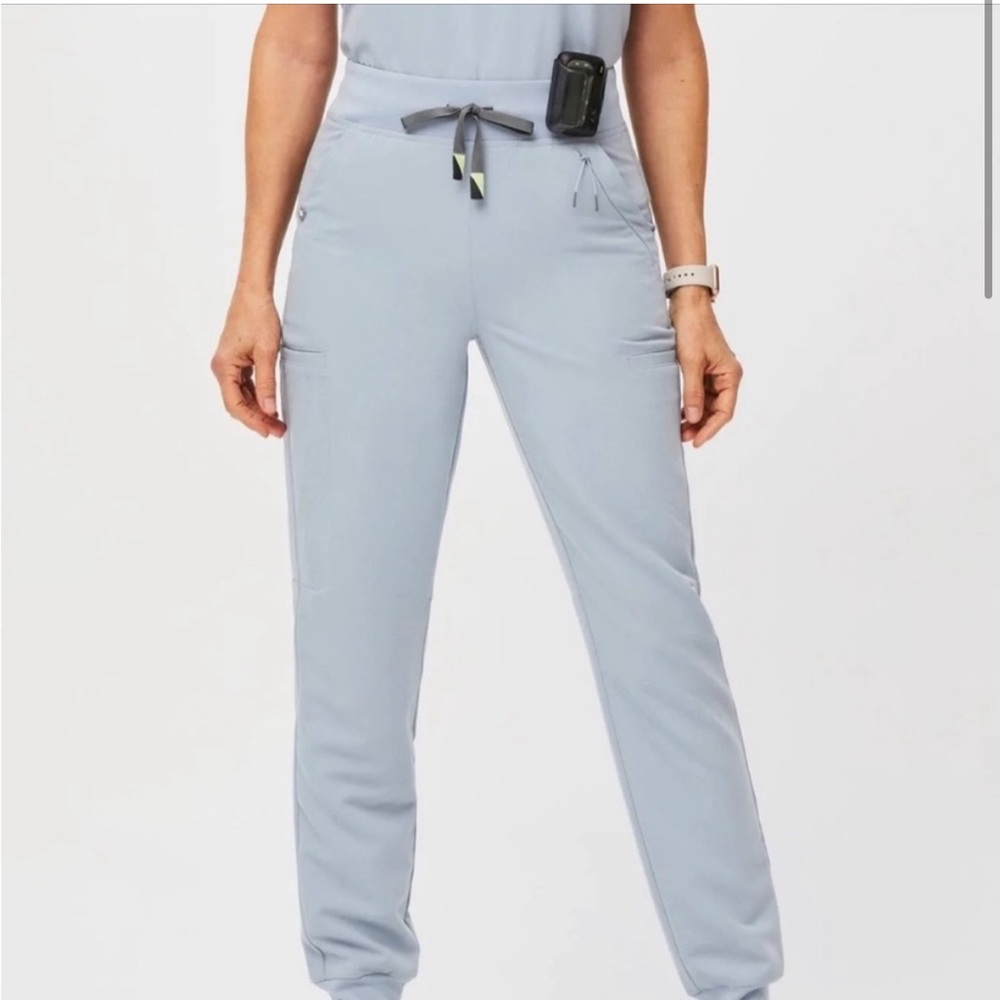 Figs Dusty Blue Clara Jogger Scrub Pants
